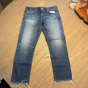 Adriano Goldshmied The Ex-Boyfriend Slouchy Slim Medium Wash Jeans Sz 28R Relax